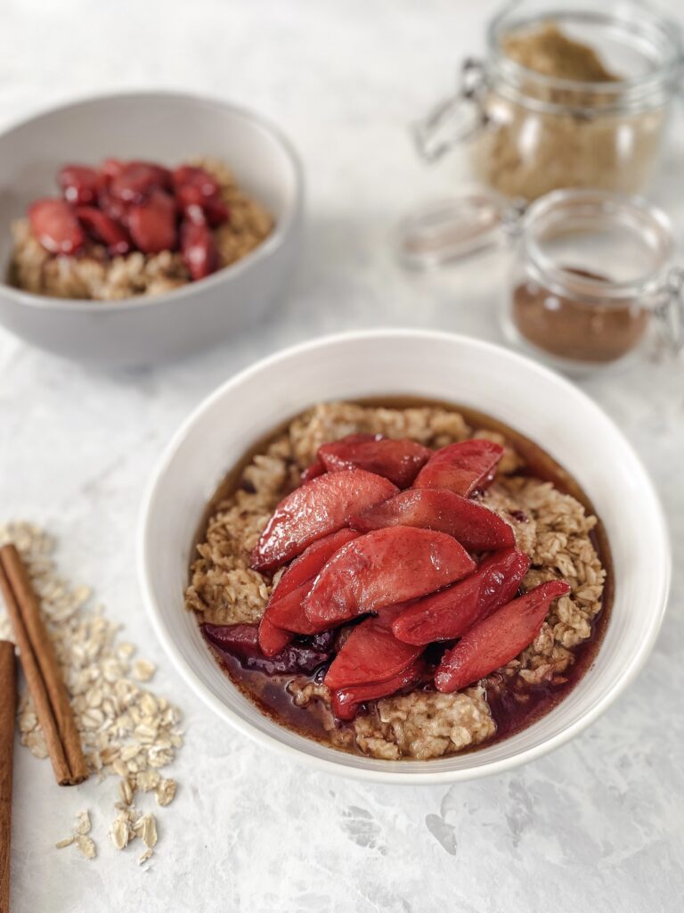 Easy Hot Buttered Apple Cinnamon Oatmeal