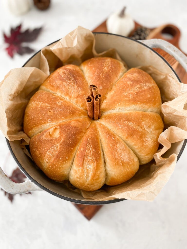 How to Make Pumpkin-Shaped Bread