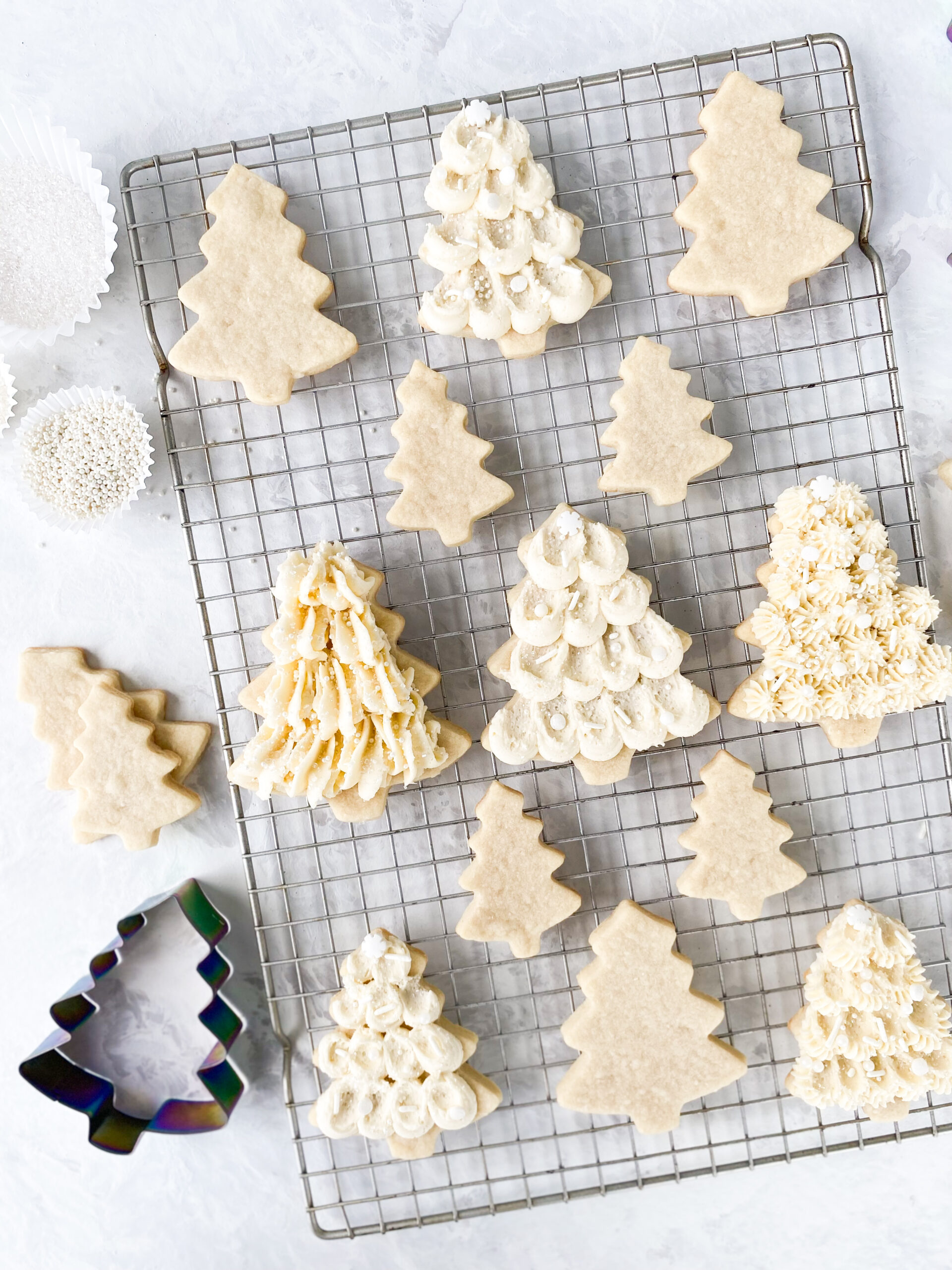 No-Spread Sugar Cookies (with Buttercream Frosting)