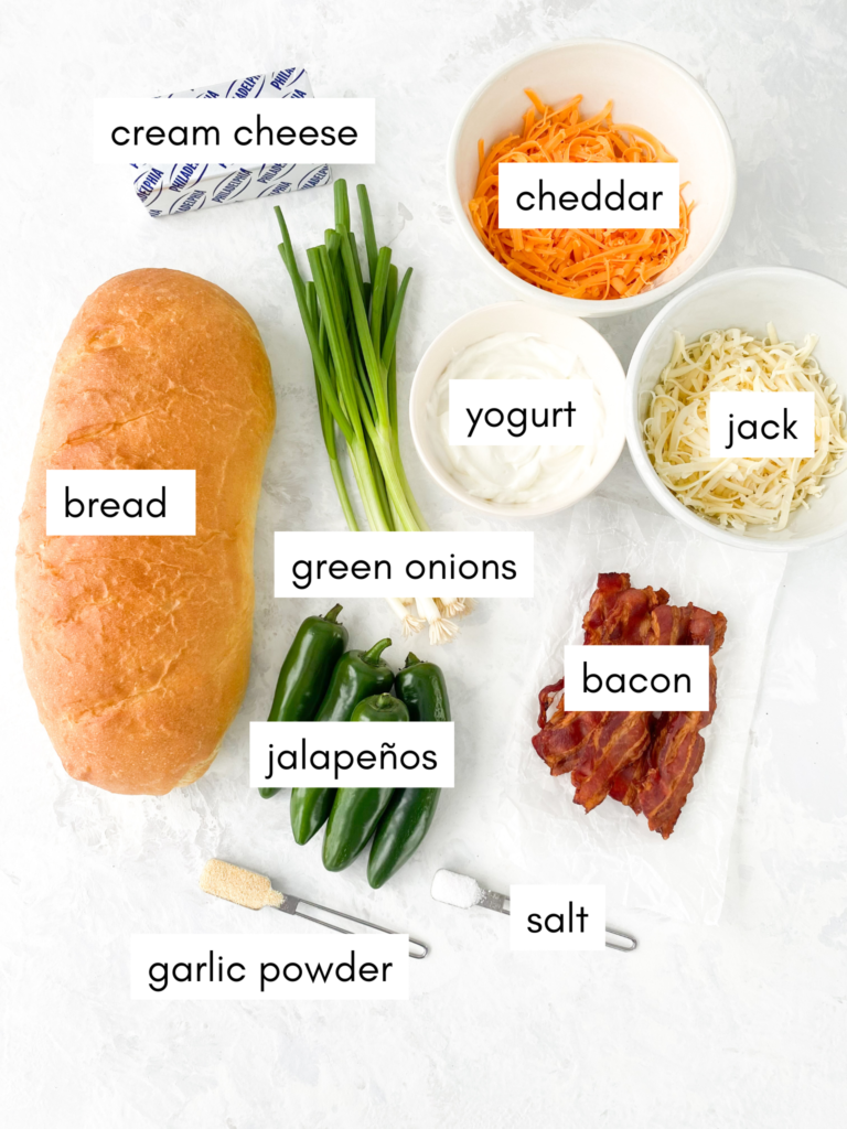 Jalapeno Popper Dip ingredients