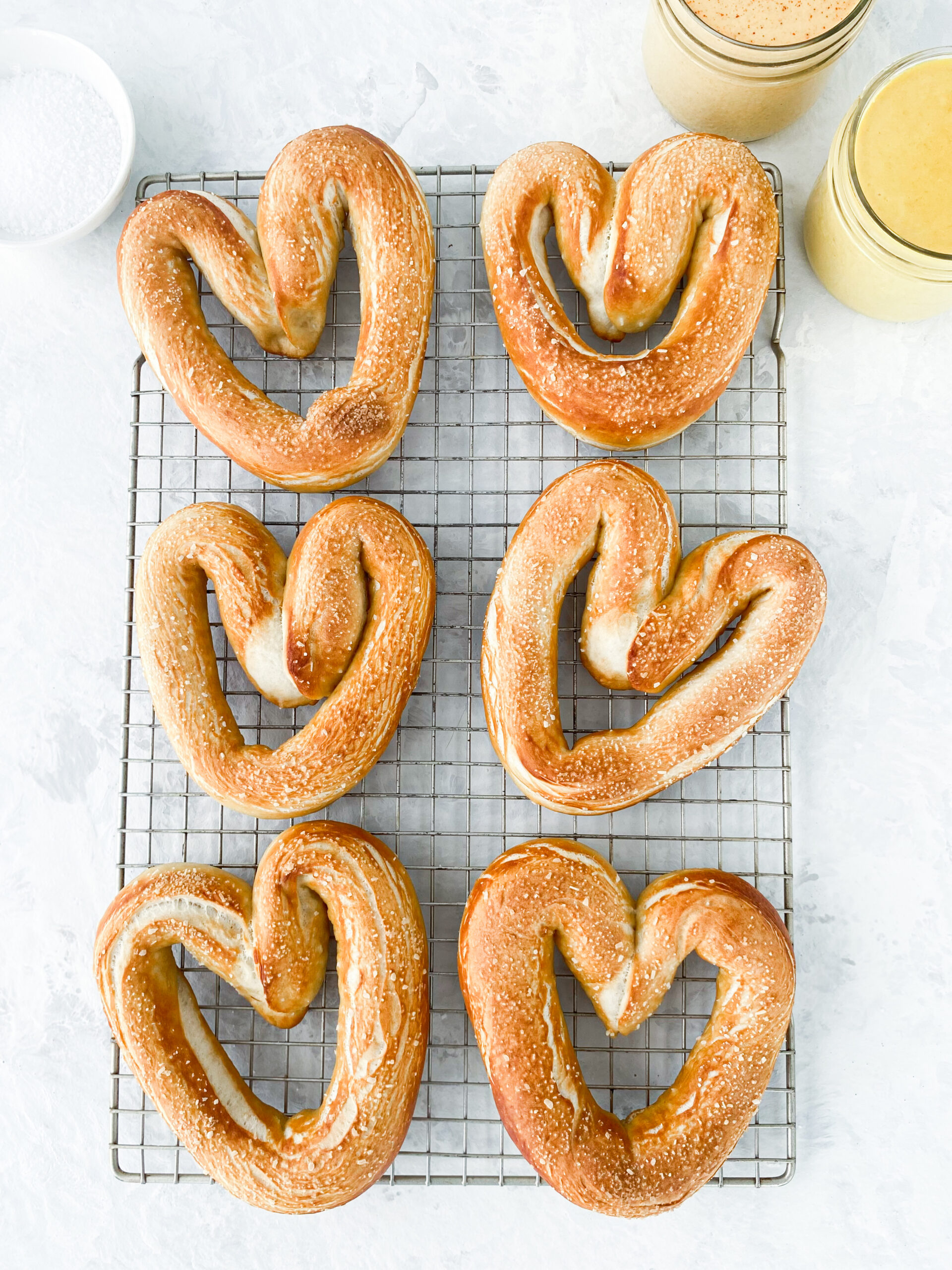 Heart Shaped Soft Pretzels