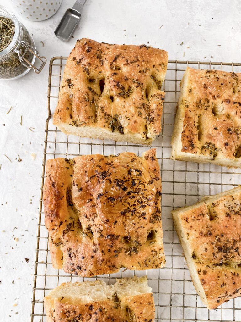 Easy No Knead Focaccia Bread