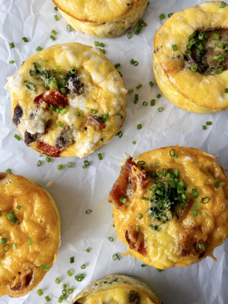 A close up of homemade egg bites