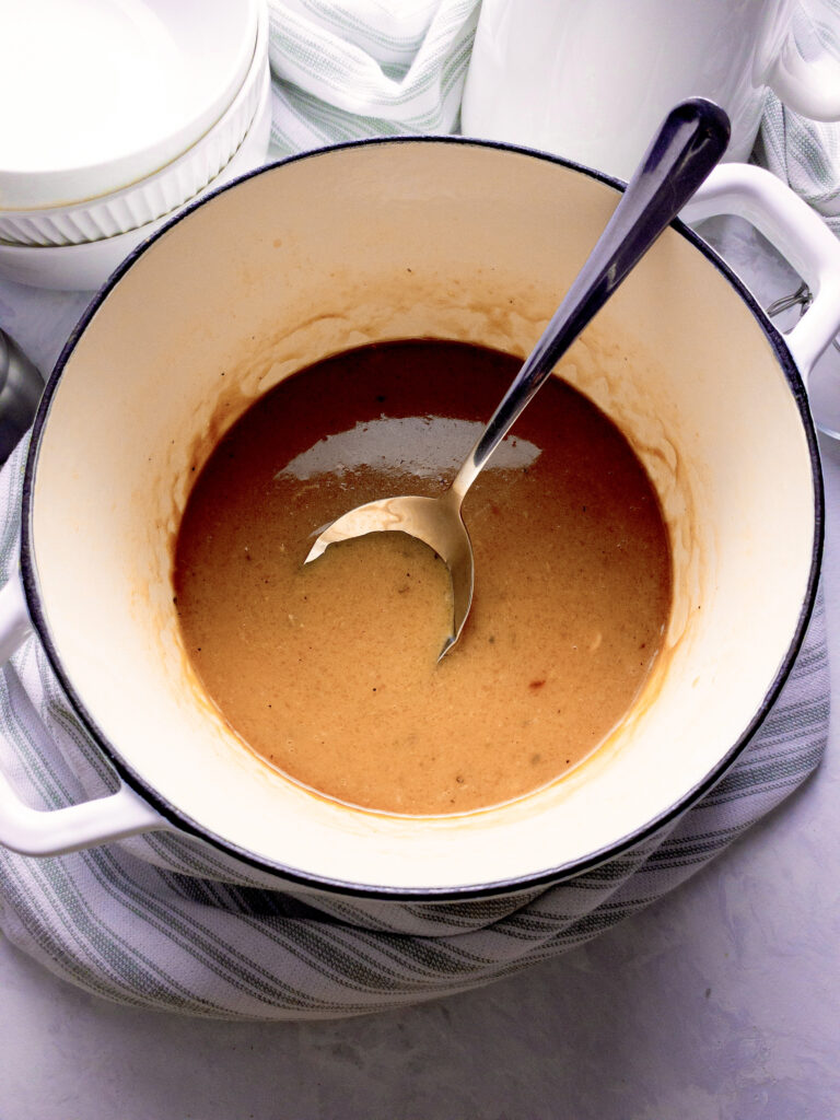 Ready in 30 minutes! Gluten-free keto gravy made without flour or cornstarch.