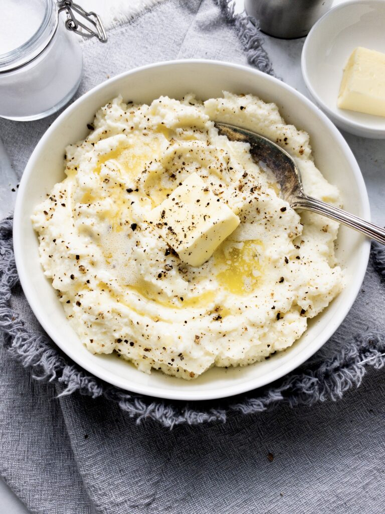 Smooth, buttery mashed cauliflower that's ready in about 20 minutes!