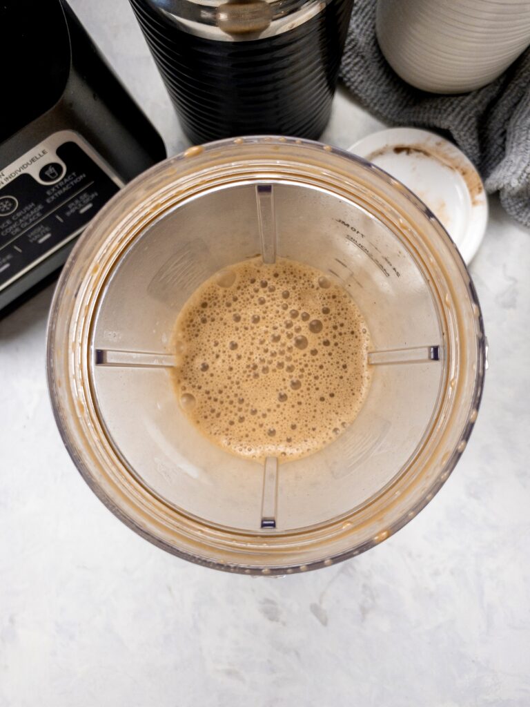 Blend until smooth and frothy.