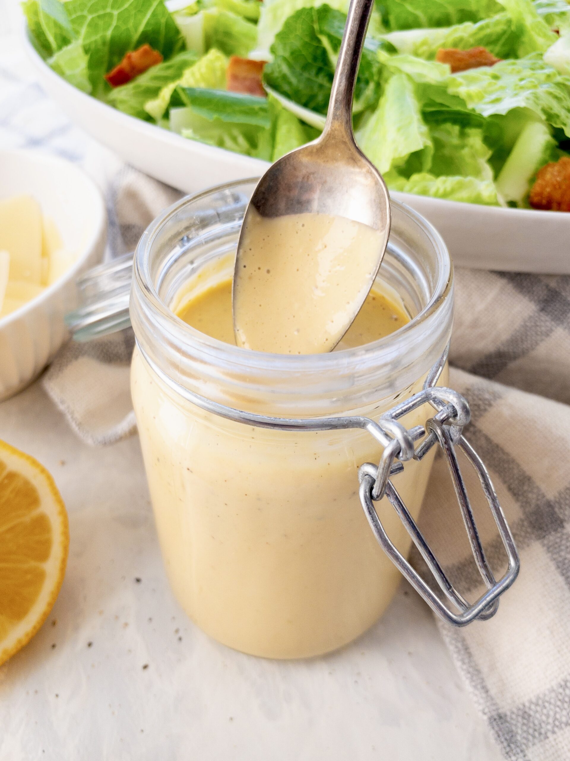 Homemade Caesar Dressing (No Mayo!)