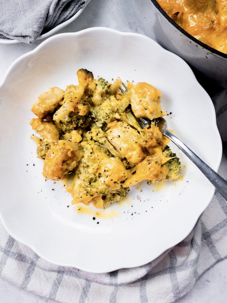 One-Pan Chicken Broccoli Casserole