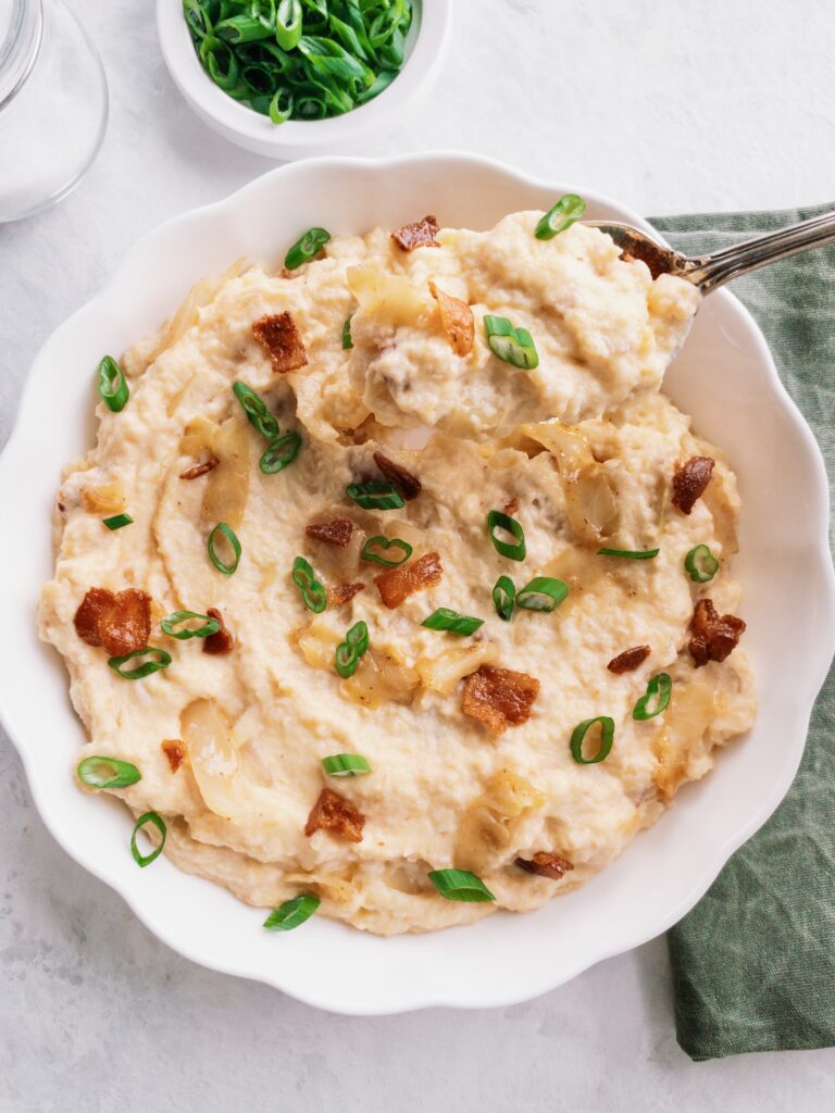 Keto Irish Colcannon (Mashed Rutabaga with Cabbage & Bacon)