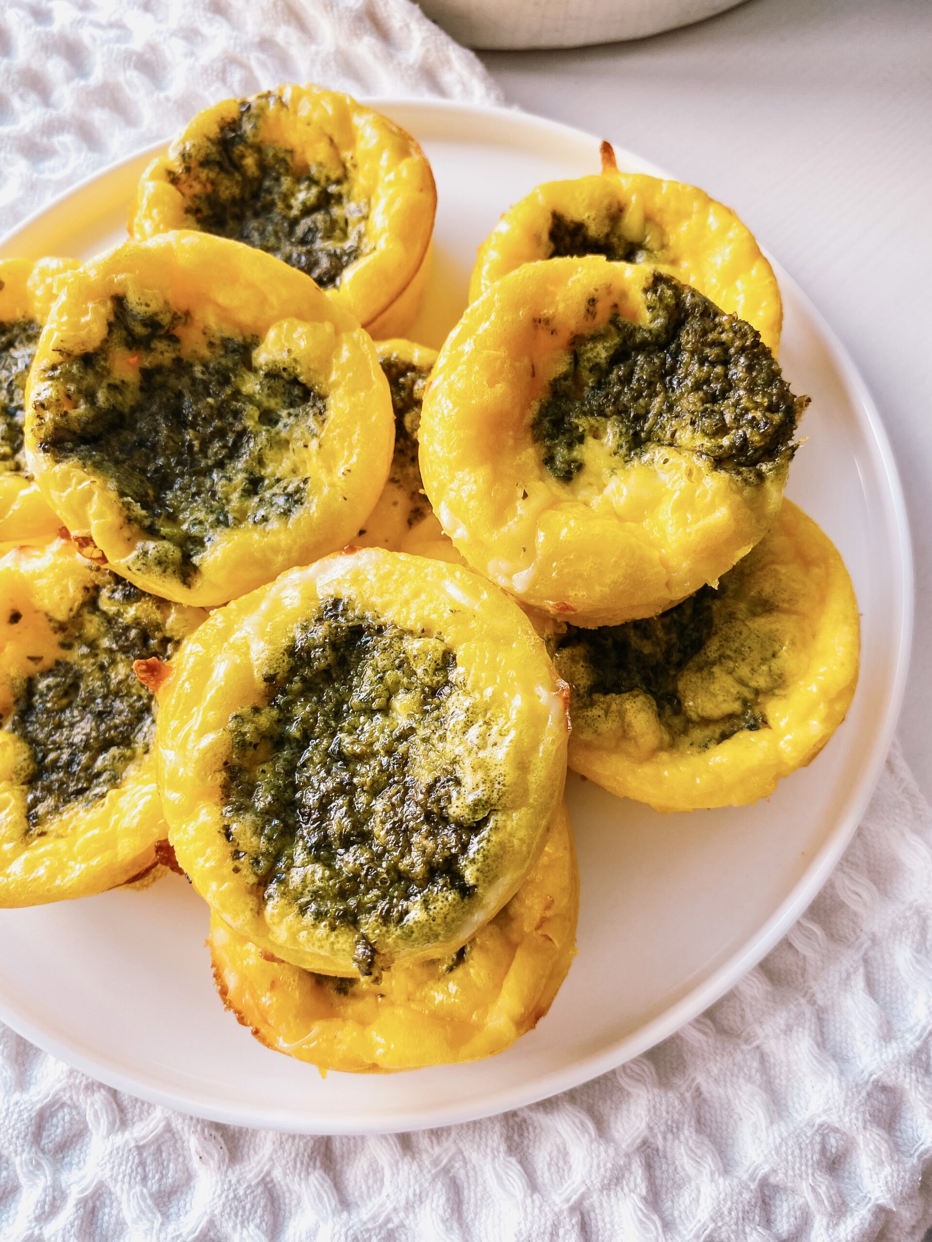 High-Protein Pesto Egg Bites